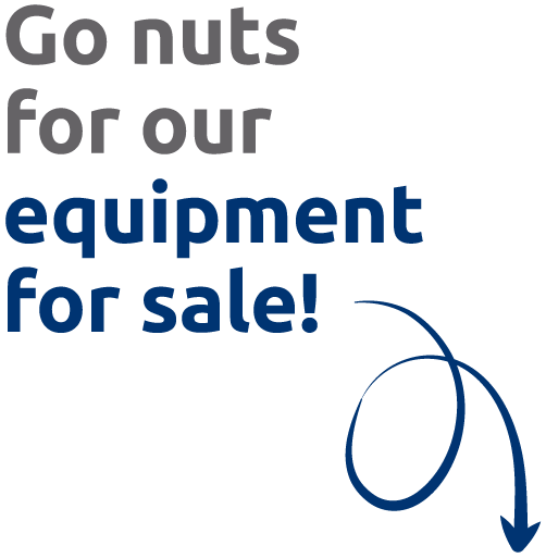 Go nuts for our equipment for sale